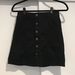 Mossimo Black Denim Skirt
